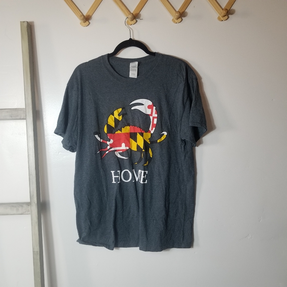 GILDAN WOMEN'S MARYLAND CRAB TEE SIZE LARGE